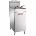 Vulcan LG300-1 35-40 lb. Natural Gas Floor Fryer - 90000 BTU 901LG300N